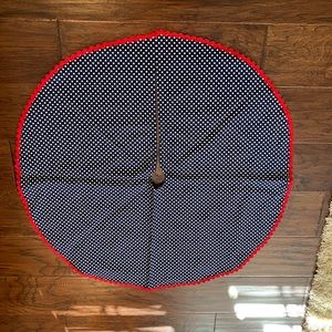 Handmade Christmas tree skirt